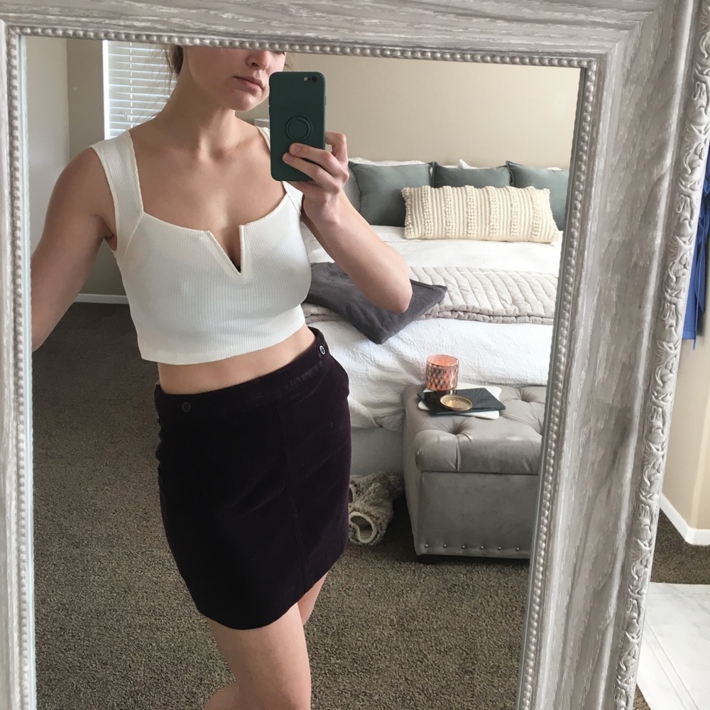 Banana Republic corduroy mini skirt
